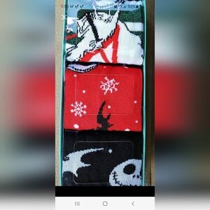 Disney's Nightmare Before‎ Christmas Men's Crew Socks 3 Pairs New